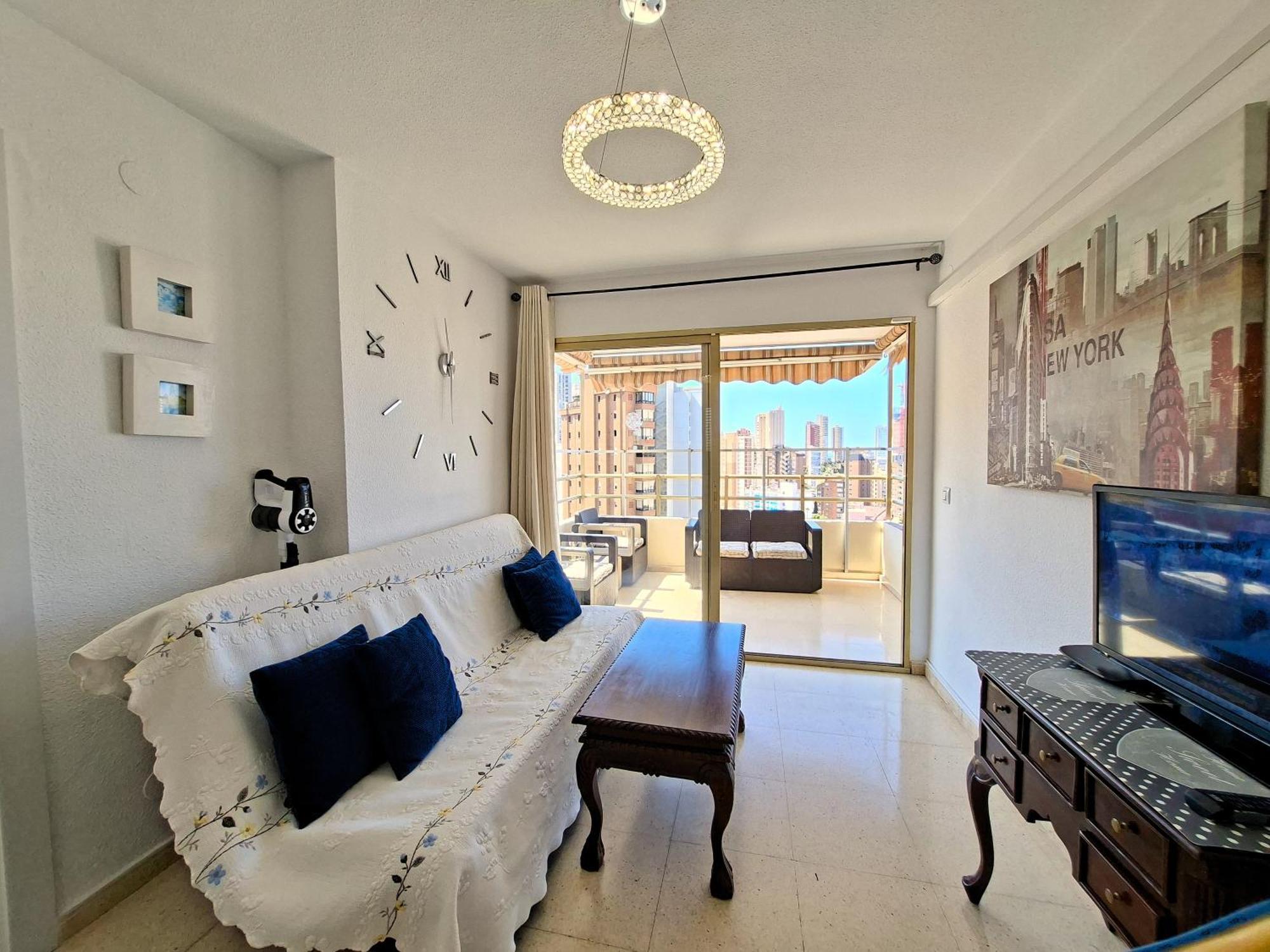 New Agustina Seaview In Rincon De Loix -free Parking, Wi-fi, Pool, New Air Conditioning, Sea View Apartment Benidorm